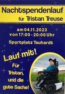 Am 4. November findet auf dem Sportplatz in Tauhardt ein Nachtspendenlauf statt. Initiatorin ist Miriam Fernholz.