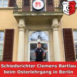 Clemens Bartlau vor der Sportschule in Wannsee