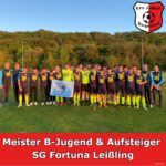 Meister B-Jugend und Aufsteiger in die Landesliga: SG Fortuna Leißling