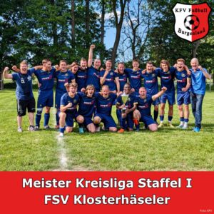 Der FSV Klosterhäseler schafft den Durchmarsch in die Kreisoberliga.