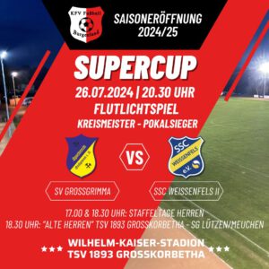 Die Saison 2024/25 wird am 26. Juli im Wilhelm-Kaiser-Stadion Großkorbetha offiziell eröffnet.