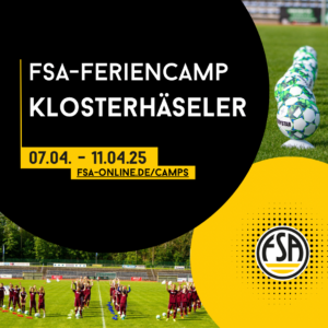 Vom 7. bis 11. April findet in Klosterhäseler ein Feriencamp des FSA statt.